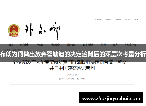 布朗为何做出放弃霍勒迪的决定这背后的深层次考量分析 布朗为何做出放弃霍勒迪的决定这背后的深层次考量分析